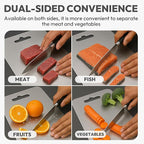 100% Pure Titanium Cutting Board-Titanium board for Kitchen,14"x9.9"x0.08"- Easy to clean, Dishwasher safe Chopping Board, Double Sided Cutting Board for Meat, Poultry, Fruit, Vegetable
