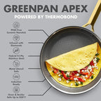 GreenPan Hybrid 13 Piece Nonstick Stainless Steel Cookware Set, APEX Tri-Ply Thermobond PFAS-Free Ceramic Pots & Pans, Induction & All Cooktop Compatible, Oven Temp to 850°F, Dishwasher Safe, Gold