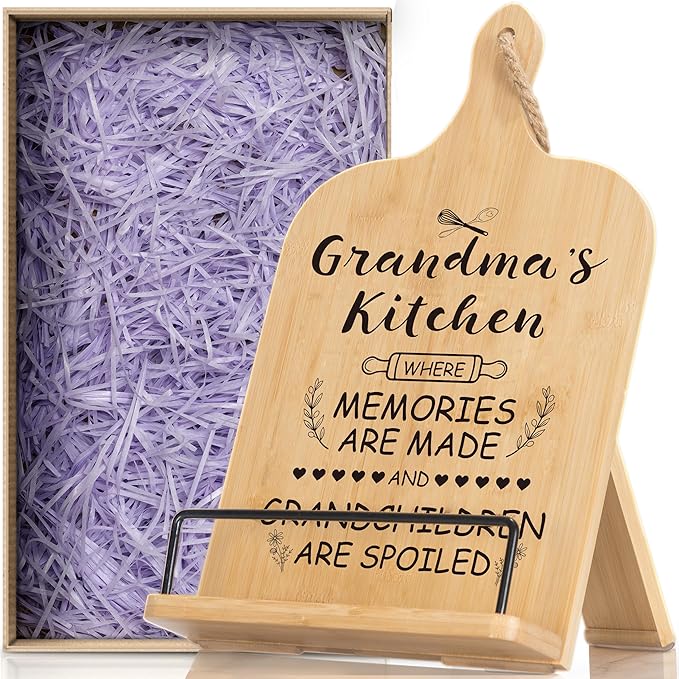 Grandma Gifts Cookbook Stand - Recipe Book Holder for Grandma and Grandmother
