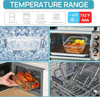 Vtopmart 2.26L/76oz Extra Large Glass Food Storage Containers with Lids, 6 pack Meal Prep Container Set, Airtight Lunch Boxes with Snap Locking Lids for Microwave, Oven, Freezer, Dishwasher