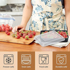 E-far Baking Pan with Lid, 9.4 x 7.3 x 2 Inch Nonstick Rectangle Stainless Steel Cake Pan Sheet for Toaster Oven, Small Black Bakeware for Cakes Brownies Casseroles, Non-toxic & Healthy, Set of 2