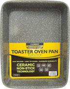 casaWare 3pc Ultimate Series Commercial Weight Toaster Oven Bakeware Set (Silver Granite)