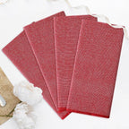 Homaxy Premium Kitchen Towels(18”x 28”, 6 Pack), Large Cotton Kitchen Hand Towels, Flat and Terry Dish Towels, 380 GSM Highly Absorbent Tea Towel Set with Hanging Loop, Red