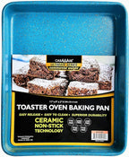 casaWare 11 x 9 x 2-inch Toaster Oven Ultimate Series Commercial Weight Ceramic Non-Stick Coating Baking Pan (Blue Granite)
