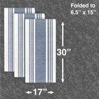 All-Clad Dual-Purpose Kitchen Towels: Highly Absorbent, Super Soft Long Lasting - 100% Cotton, 17"x30" Dish Towels for Cleaning & Drying Dishes, Pans, Glassware, or Countertops, (3-Pack), Indigo