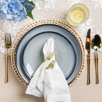 LERATIO Ceramic Dinner Plates Set of 6, 10.5 Inch Handmade Reactive Glaze Porcelain Plates, Coupe Shape Dinnerware Dishes Set for Kitchen,Oven& Microwave & Dishwasher Safe, Scratch Resistant-Gray Blue