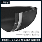 Calphalon 10-Piece Non-Stick Kitchen Cookware Set Black Pots & Pans with Stay-Cool Stainless Steel Handles Hard-Anodized Aluminum for Even Heating