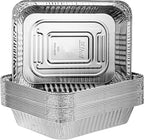 PLASTICPRO Disposable 9 x 13 Heavy Weight Aluminum Foil Pans Half Size Deep Steam Table Bakeware - Cookware Perfect for Baking Cakes, Bread, Meatloaf, Lasagna Pack of 20