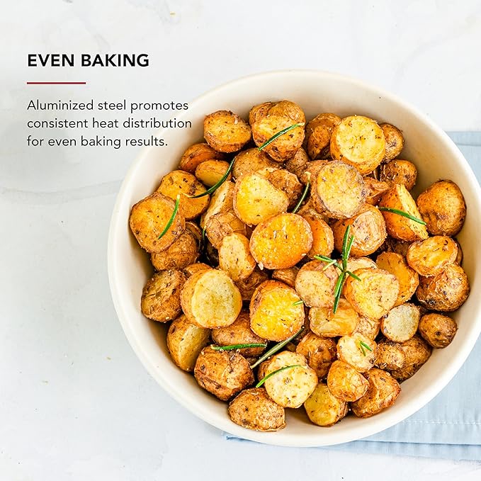 KitchenAid 9x13in Nonstick Aluminized Steel Baking Sheet, Pistachio
