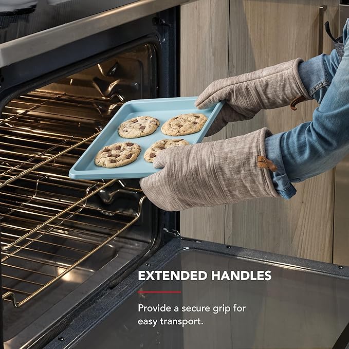 KitchenAid 9x13in Nonstick Aluminized Steel Baking Sheet, Mineral Water
