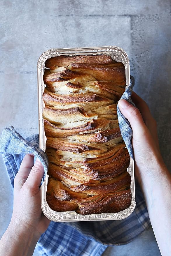 PARTY BARGAINS 1 Lb Aluminum Loaf Pan - 40 Pack, Heavy Duty Disposable Bread Pans for Perfect for Baking, Lasagna, Meatloaf & Food Serving (Max 240°C)