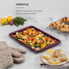 KitchenAid 10x15in Nonstick Aluminized Steel Baking Sheet, Beetroot
