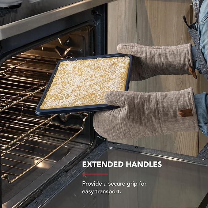 KitchenAid 10x15in Nonstick Aluminized Steel Baking Sheet, Ink Blue