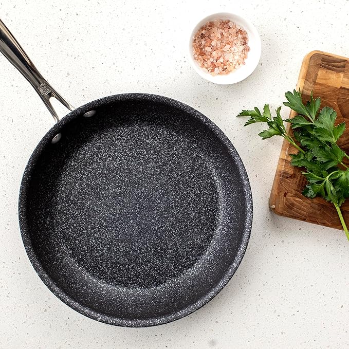 Nordic Ware Basalt Aluminum Saute Skillet, 10-Inch, Ceramic Coating