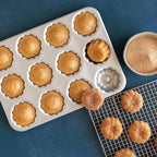 Nordic Ware Formed Mini Bundt, 12 Cavity Cupcake, Twilight Blue