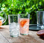Drinking Glasses - Set of 10-16oz. Margarita Glass Cups - Dishwasher Safe Cocktail Clear Heavy Base Tall Beer Glasses, Water Glasses, Bar Glass, Wine, Juice, Iced Tea