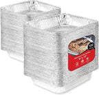 Stock Your Home Aluminum Pans 9x13 Disposable Foil Baking Pans (Pack Of 100) - Half Size Steam Table Deep Pans - Tin Foil Pans Great for Cooking, Heating, Storing, Prepping Food