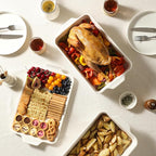 Dizada Large Casserole Dish with Lid, Deep 5.2-Qt (9"x13") 2-in-1 Ceramic Baking Dish with Ceramic Lid, Extra Large Rectangular Baking Pan For Casserole & Lasagna, Dishwasher, Freezer, Microwave and Pre-Heated Oven Safe