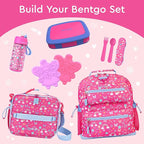 Bentgo Kids Bento-Style 5-Compartment Leak-Proof Lunch Box - Ideal Portion Sizes for Ages 3 to 7 - Durable, Drop-Proof, Dishwasher Safe, PFAS & BPA-Free & Made with Food-Safe Materials (Fuchsia)