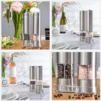 Salt and Pepper Mill Tray - Acrylic Transparent Mill Rest by urban noon - Grinders up to 2.2 inches in diameter