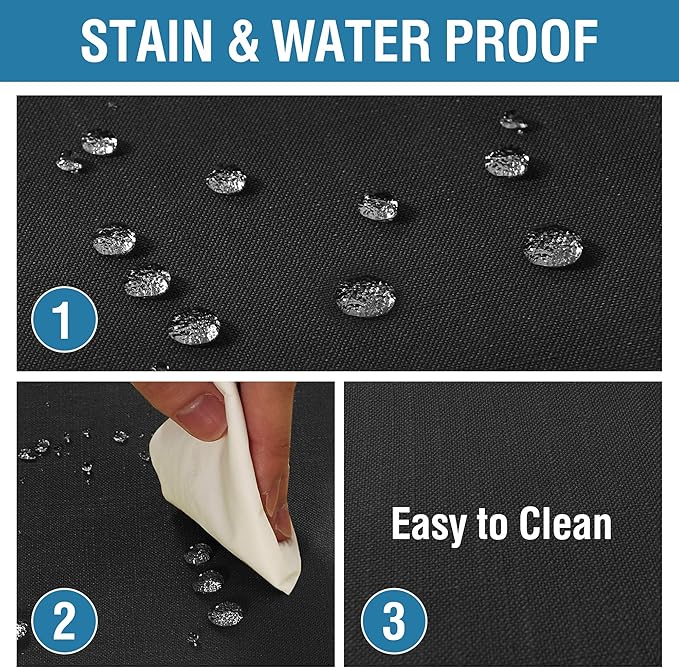 H.VERSAILTEX Linen Textured Table Cloths 54 x 70 Inch Premium Solid Tablecloth Spill-Proof Waterproof Table Cover for Dining Buffet Feature Extra Soft and Thick Fabric Wrinkle Free, Black