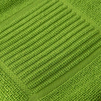 T-FAL Solid & Checked Parquet Kitchen Towels: Highly Absorbent, Super Soft Long Lasting - 100% Cotton, 16"x26" Dish Towels for Cleaning & Drying Dishes, Pans, Glassware, or Countertops, 2-Pack, Green