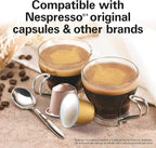 Hamilton Beach Espresso Machine, Compatible with Nespresso Pods, Single Serve Coffee Maker, Powerful Italian 19 Bar Pump, 22 oz. Water Reservoir, Custom Cup Size, Holds 13 Capsules, Black (40726)