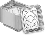 MontoPack Aluminum Foil Pans Half Size Roasting Chafing Pan | Bulk 30 Pack of 9x13 Tins for Cooking, Baking & Catering | Heavy Duty Disposable Cookware Steam Table Trays for Buffet & Food Prepping