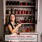 FORJARS - Canning Lids Regular Mouth, 100-Pack – Create Airtight Seals on Mason Jars to Preserve Food for Meal Prep & Food Storage – 2.7 In. Steel Lids with Silicone Seals – Canning Supplies