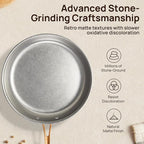 KOKHUB Pots and Pans Set 8 Pcs, Vintage Stainless Steel Cookware Set Non-Toxic, PFOA/PFOS/PTFE Free, Kitchen Cooking Set with Frying Pans, Saucepans, Oven & Dishwasher Safe, Induction Compatible