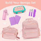 Bentgo Kids Prints Leak-Proof, 5-Compartment Bento-Style Kids Lunch Box - Ideal Portion Sizes for Ages 3-7, Durable, Drop-Proof, Dishwasher Safe, & PFAS & BPA-Free Materials (Llamas)