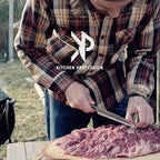 Kitchen perfection Handmade Meat Cleaver Knife For Meat Cutting - Professional 7" Serbian Chef Knife – Made of High Carbon Steel – Hand Sharpen Butcher Knife w/Canvas Sheath, Unique Gifts For Men