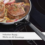 KitchenAid Polished Stainless Steel Frying Pan Set/Skillets