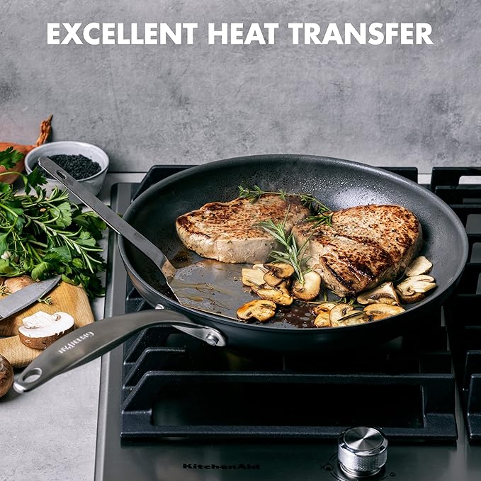 GreenPan Canterbury 10 Piece Cookware Pot and Pans Set, Hard Anodized PFAS-Free Healthy Ceramic Nonstick, Stainless Steel Handles, Versatile Cooking Essentials, Dishwasher & Oven Safe, Clay