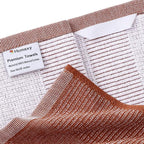 Homaxy Premium Kitchen Towels(18”x 28”, 8 Pack), Large Cotton Kitchen Hand Towels, Flat and Terry Dish Towels, 380 GSM Highly Absorbent Tea Towel Set with Hanging Loop, Rust