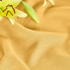 Solino Home Linen Table Runner 90 Inches Long - 100% Pure Linen Mustard Yellow Table Runner 14 x 90 Inch for Summer - Fete