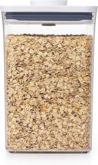 OXO Good Grips POP Container - Airtight Food Storage - Big Square Medium 4.4 Qt Ideal for 5lbs of flour or sugar (Pack of 4)