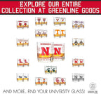 Greenline Goods – University of Nebraska Cornhuskers College Whiskey Glasses (Set of 2), 10 oz – Full-Color Logo + Campus Map