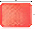New Star Foodservice Fast Food Tray, Set of 12 (Red, 14 by 18-Inch)
