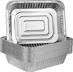 PLASTICPRO Disposable 9 x 13 Aluminum Foil Pans Half Size Deep Steam Table Bakeware - Cookware Perfect for Baking Cakes, Bread, Meatloaf, Lasagna Pack of 20