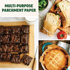 Zenlogy 10x10 Parchment Paper Squares (200 Sheets), Unbleached, High Heat, Non-stick, Pre-cut Baking Paper - Fits 10x10 Square Pans, Toaster Oven Trays, Air Fryer, Dehydrator - Baking and Roasting