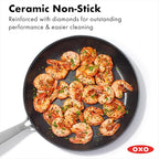 OXO Good Grips Pro 10 Piece Cookware Pots and Pans Set, 3-Layered German Engineered Nonstick Coating, Stainless Steel Handle, Dishwasher Safe, Oven Safe, Black