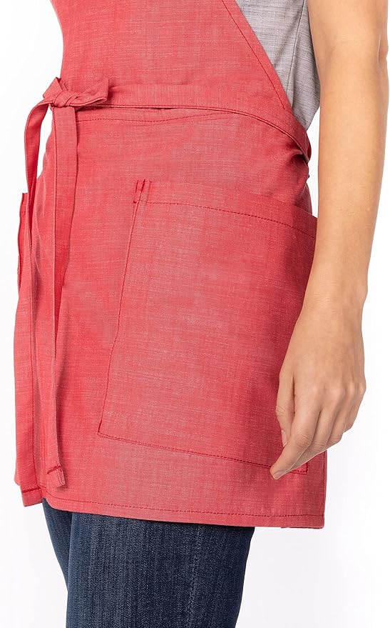 Chef Works Unisex Medford Short Bib Apron