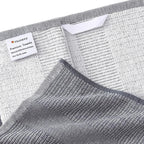 Homaxy Premium Kitchen Towels(18”x 28”, 6 Pack), Large Cotton Kitchen Hand Towels, Flat and Terry Dish Towels, 380 GSM Highly Absorbent Tea Towel Set with Hanging Loop, Grey