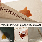 Placemats Set of 6, Heat Resistant & Waterproof Table Mats for Dining, Non Slip Scratch Proof Place Mats for Kitchen, Easy to Clean - Outdoor,Indoor Use（17x12 Inch）