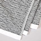 Realm 100% Cotton Dobby Textured Kitchen Dish Cloths | Jet Black 13" x 13" Inch 100% Soft, Plush & Absorbent Quick Drying Dish Towels (6 Pack)