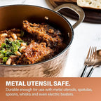 Gotham Steel Hammered 20 Pc Ceramic Cookware Set Nonstick, True Ceramic Pots and Pans Set Non Stick with Deep Square Pan Set & Bakeware Set, Non Toxic PFOA PFOS Free, Oven & Dishwasher Safe