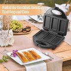 Electric Mini Pocket Pie Maker Machine with Crust Cutter, Pocket Pie Iron Press with Non Stick Surface, Ideal for Hot Chicken Pockets Pizza Pockets Grilled Cheese Sandwiches and More