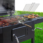 Sorbus Grill Basket - Stainless Steel Large Folding Barbecue Grilling Basket with Handle, Portable BBQ Accessories for Fish, Shrimp, Vegetables, Grilling Accessories, Gifts for Outdoor Cooking Camping (2 Pack)