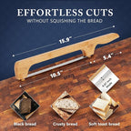 Albert&Grace Bread Bow Pro Knife – Serrated High-Carbon Blade with Sheath & Extra Blade, Thumbscrew Mount for Easy Swap, Right- or Left-Hand Use, Ideal for Sourdough & Bagels
